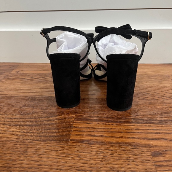 J. Crew Collection Stella Bow Heels - black suede, size 8 - NWOT - Picture 7 of 12